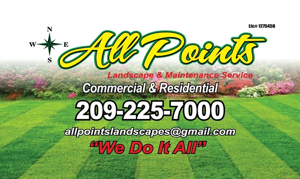 Local outdoor landscaping experts serving Modesto, CA - All Points Landscape & Maintenance