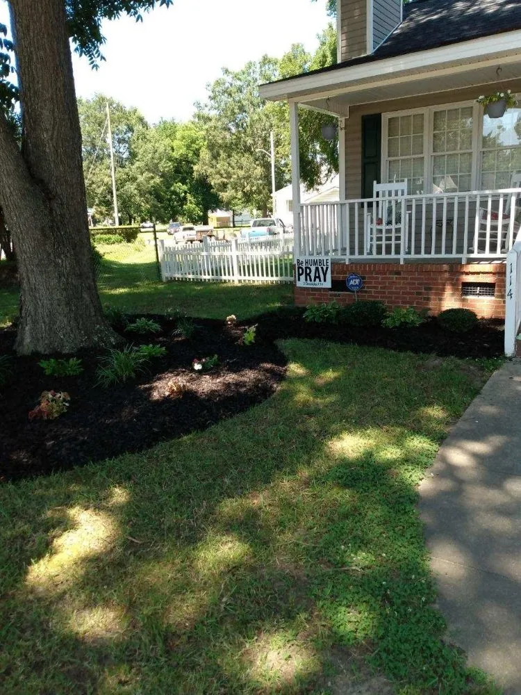 Local landscape installation with custom design in Stantonsburg, NC by All Pro Lawn and Landscaping
