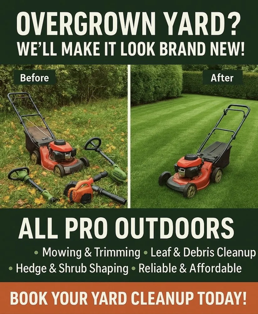 Professional lawn mowing service in Hendersonville, NC - All Pro Outdoors