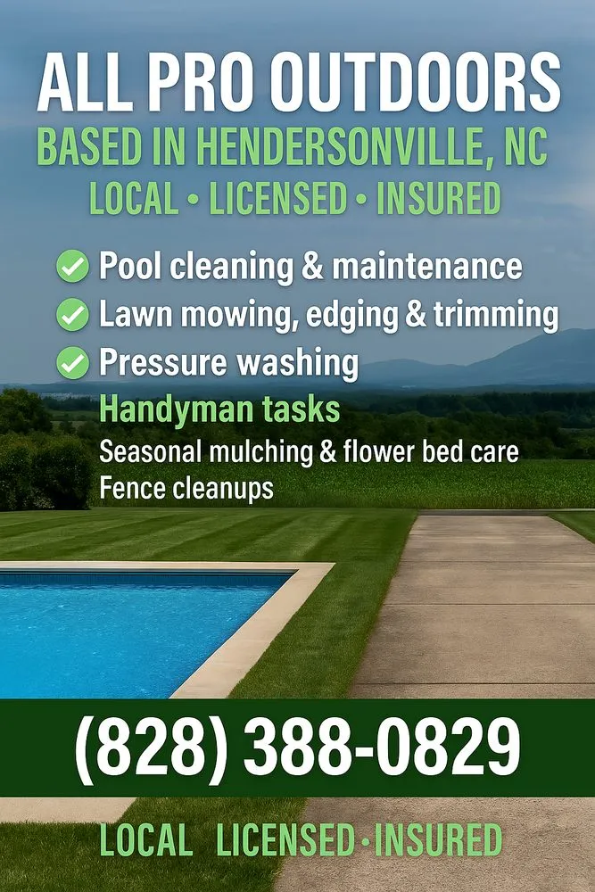 Local yard maintenance experts serving Hendersonville, NC - All Pro Outdoors