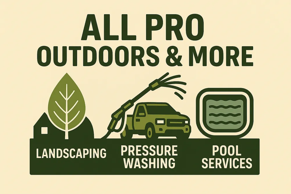 Custom landscaping services for homes in Hendersonville, NC by All Pro Outdoors