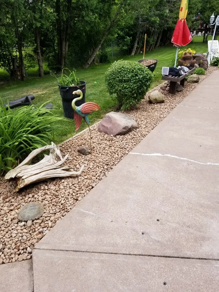 Custom garden landscaping with custom design across Liverpool, NY - All Purpose Property Services