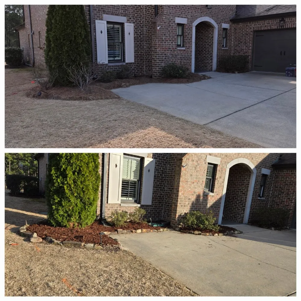 Custom lawn mowing service with custom design across Pelham, AL - All Season Landscaping Service