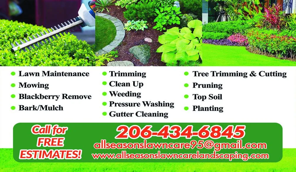 Custom landscape design for homes in Renton, WA by All Season Lawn Care & Landscaping