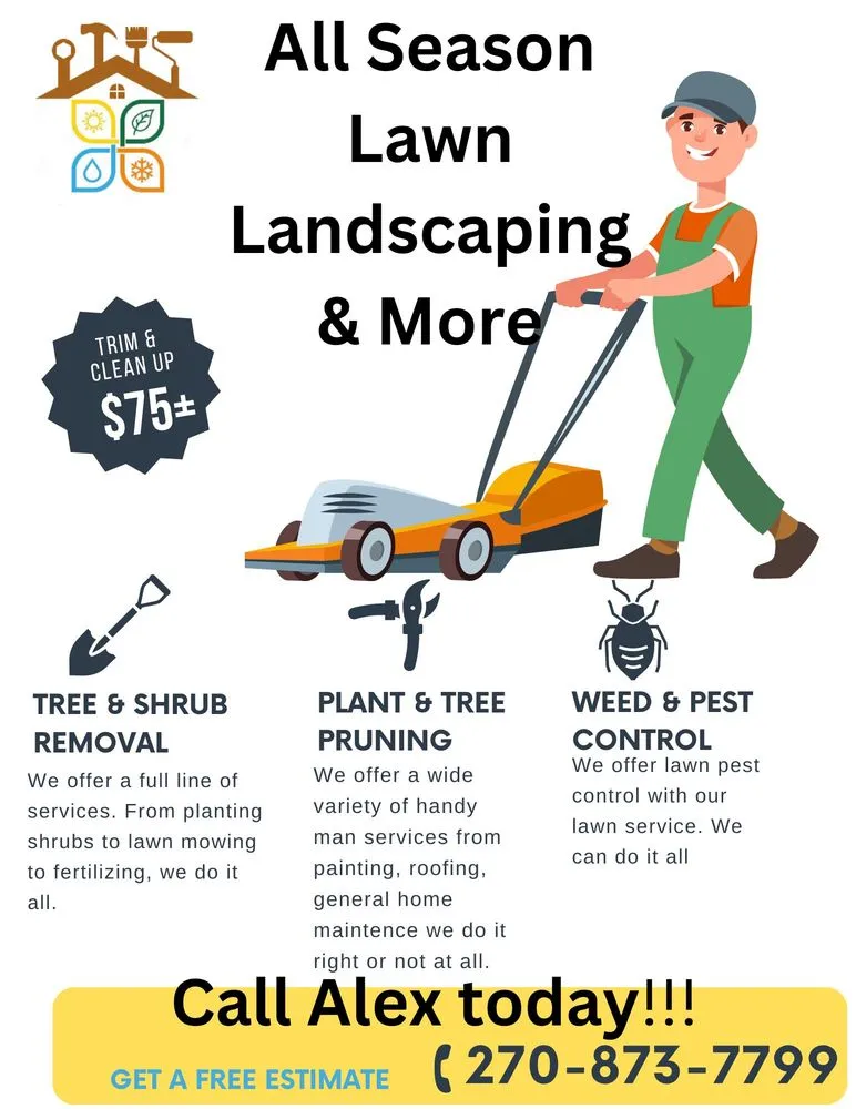 Local landscaping services experts serving Sacramento, KY - All Season Lawn Landscaping & More