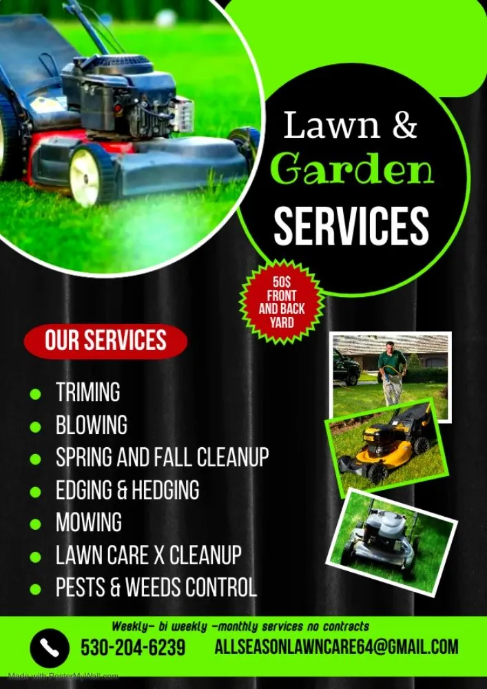 Reliable lawn mowing service experts serving Sacramento, CA - all season lawncare