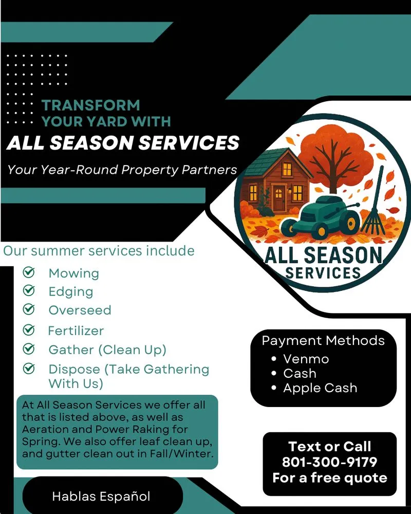 Custom lawn mowing service experts serving Riverton, UT - All Season Services