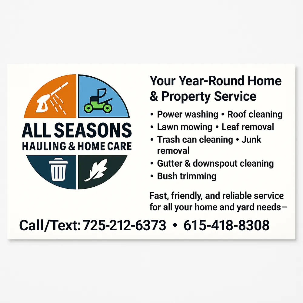 Expert landscape design for beautiful yards across Clarksville, TN - All Seasons Hauling & Home care