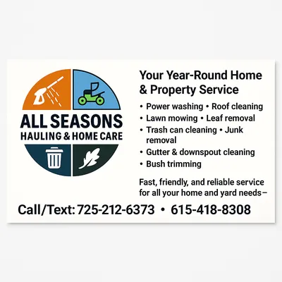 All Seasons Hauling & Home care Logo