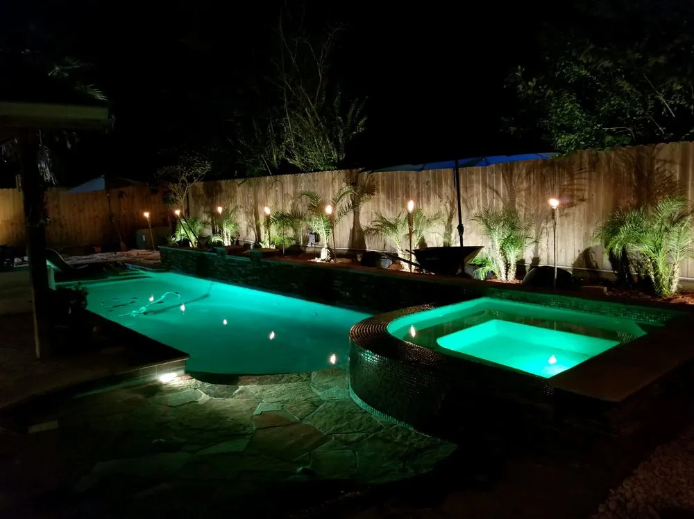 Affordable landscape design in Stafford, TX by All Seasons Landscape and Lighting