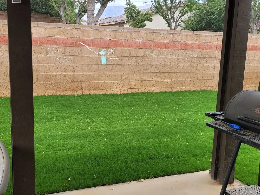 Professional landscape installation in Cherry Valley, CA by All Seasons Landscaping & Design