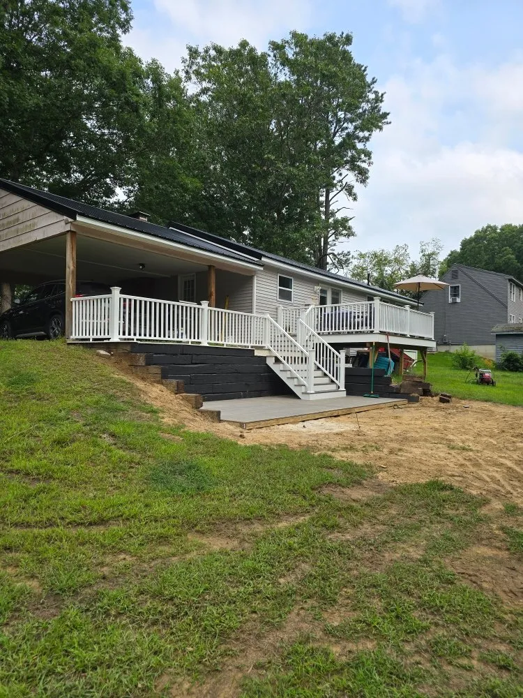 Custom landscape installation in Suncook, NH - All Seasons Landscaping & Excavation