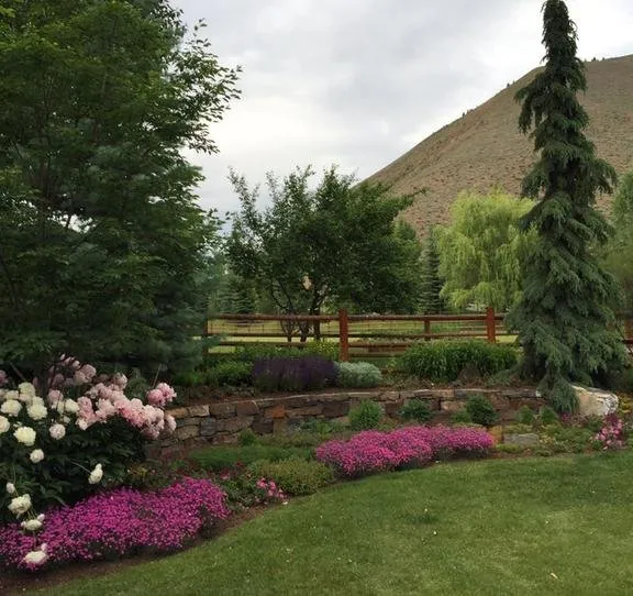 Custom outdoor landscaping in Bellevue, ID by All Seasons Landscaping