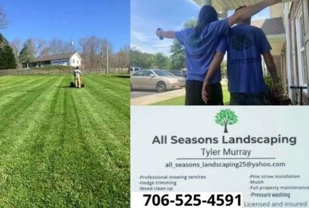 Custom lawn care service for residential properties in Dahlonega, GA by All Seasons Landscaping