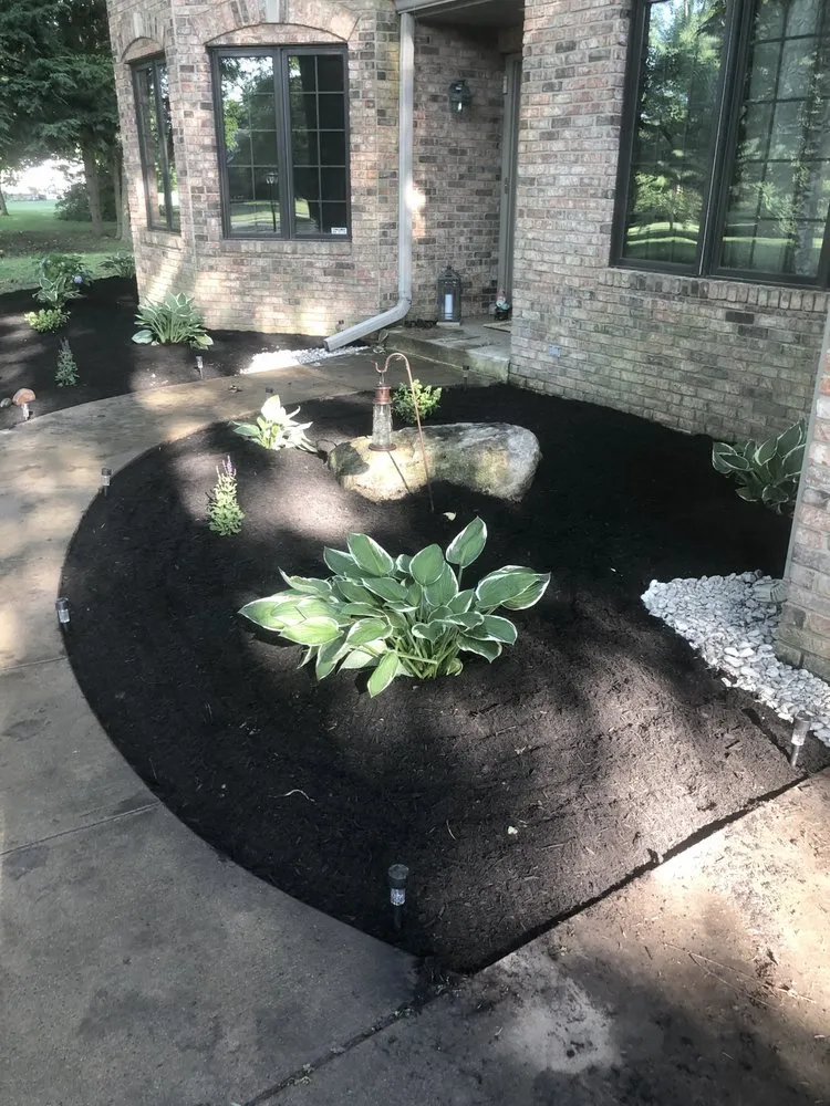 Custom garden landscaping in Muncie, IN by All Seasons Landscaping