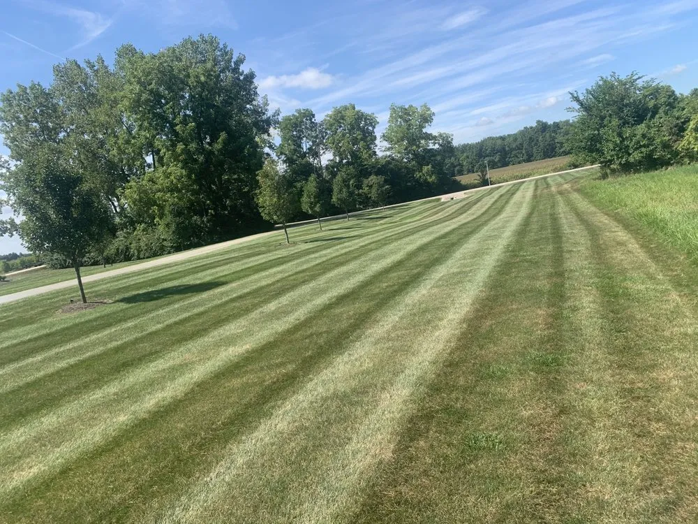Custom landscape installation in Muncie, IN by All Seasons Landscaping