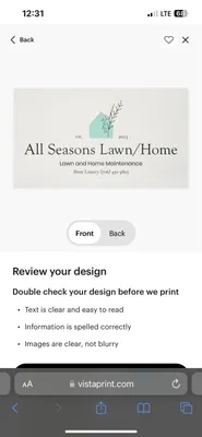 All Seasons Lawn & Home Logo
