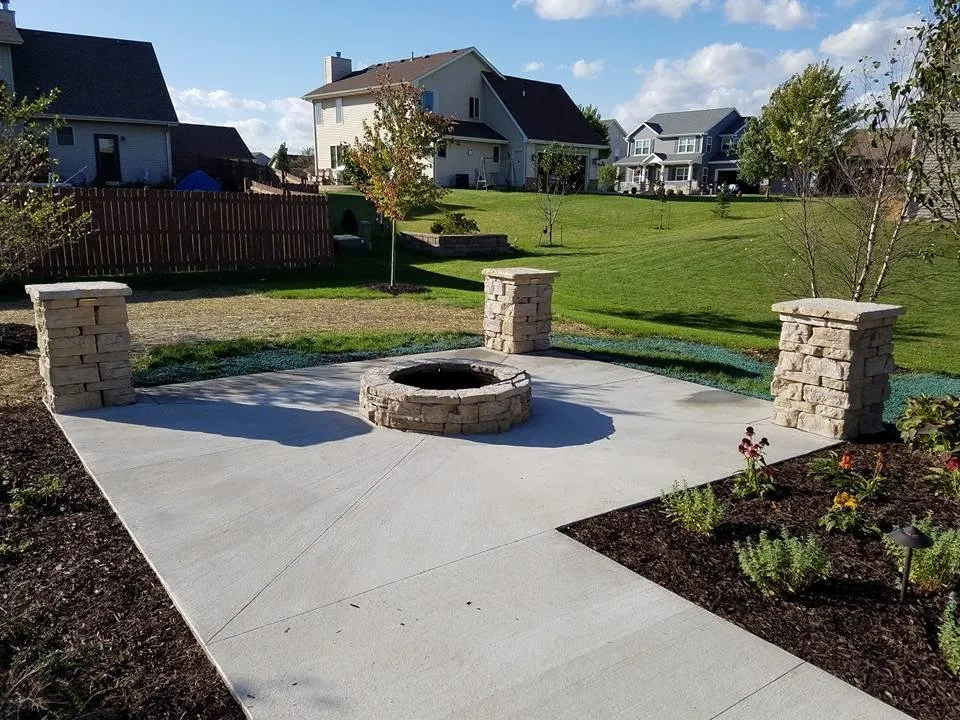 Custom landscape installation in Burlington, WI by All Seasons Lawn & Landscape