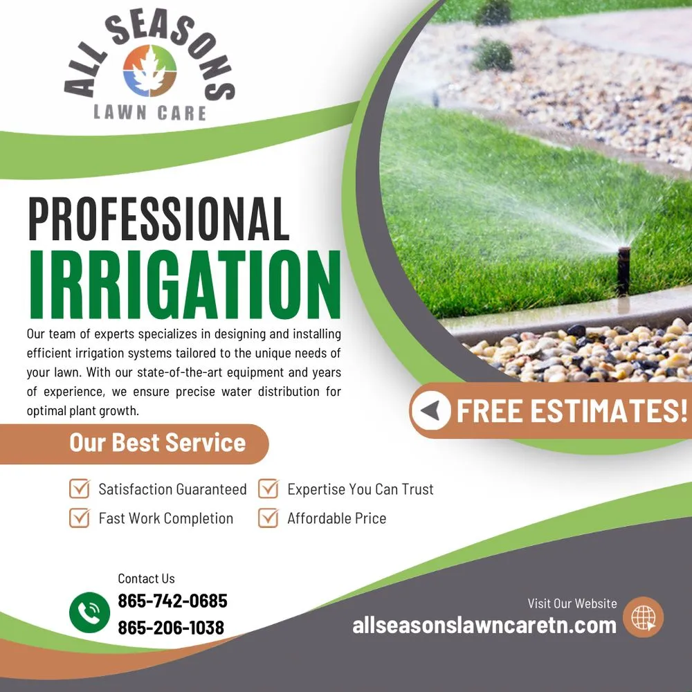 Professional garden landscaping in Knoxville, TN by All Seasons Lawn Care