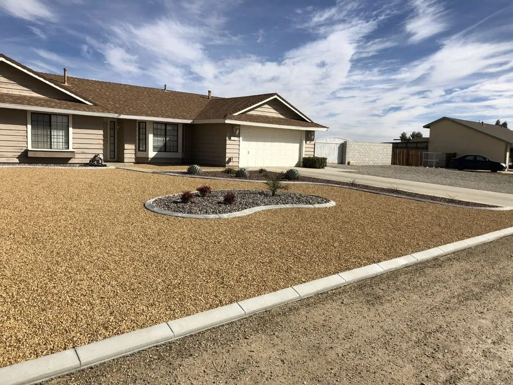 Professional landscape design for residential properties in Hesperia, CA by All Seasons Lawncare and Landscaping