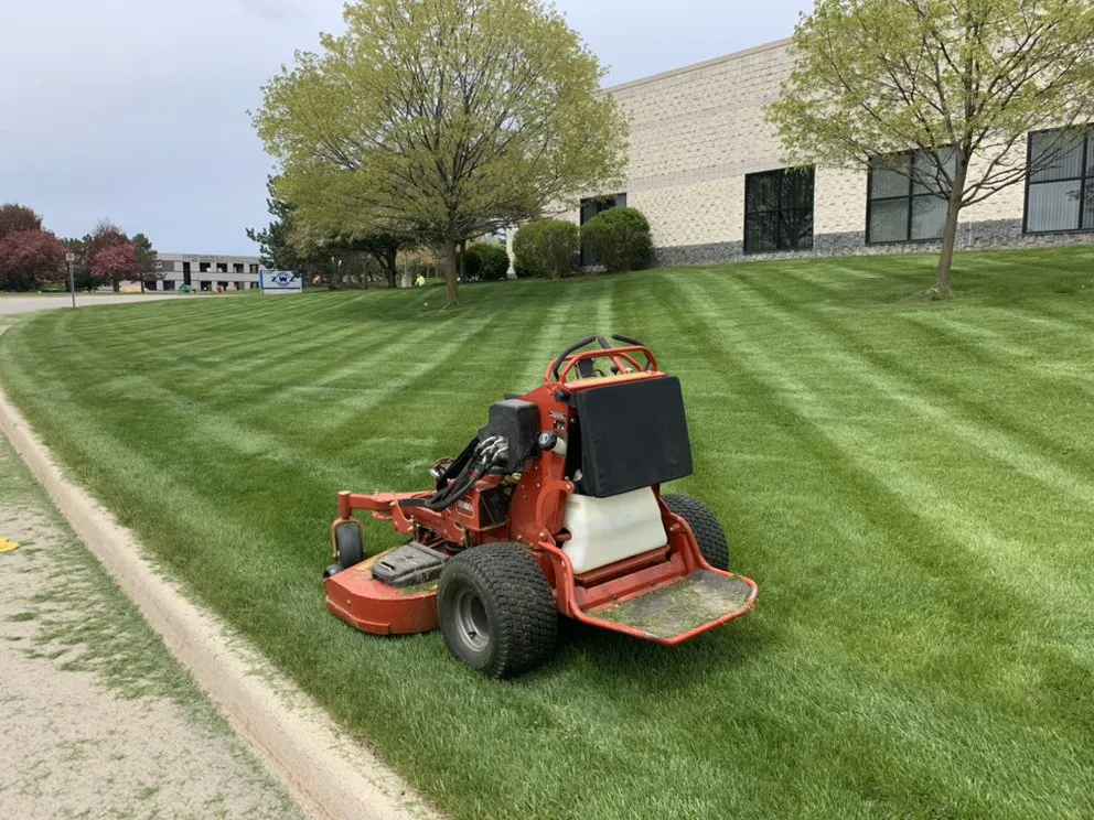 Local lawn care service with custom design in Plymouth, MI by All Seasons Outdoor Maintenance