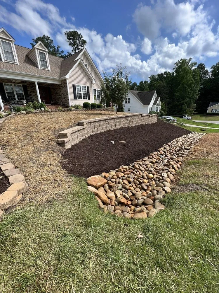 Local landscape installation for year-round maintenance in Franklinton, NC by All Seasons Outdoor Services