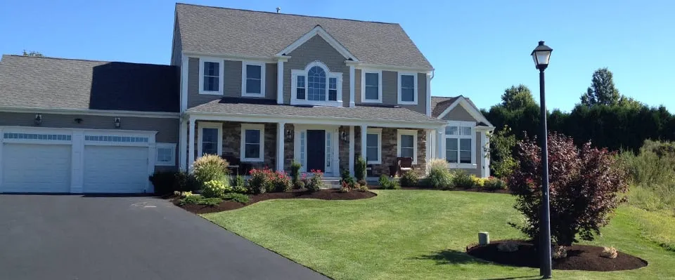Top-rated lawn mowing service for residential properties in West Warwick, RI by All Seasons Property Maintenance