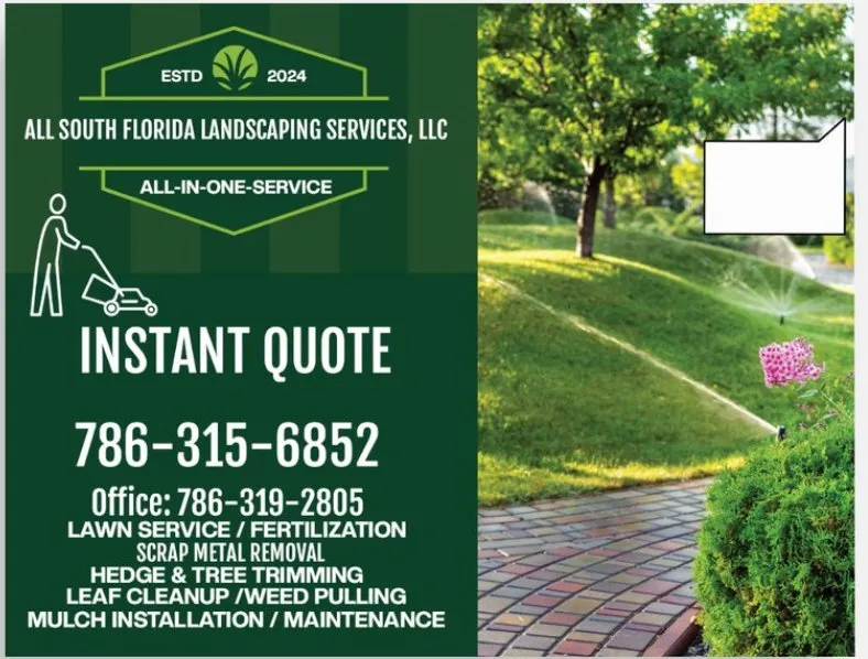 Expert lawn mowing service experts serving Hialeah, FL - All South Florida Landscaping Services
