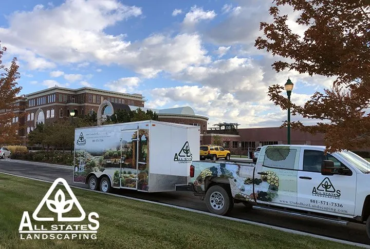 Custom yard cleanup service for residential properties in Draper, UT by All States Landscaping