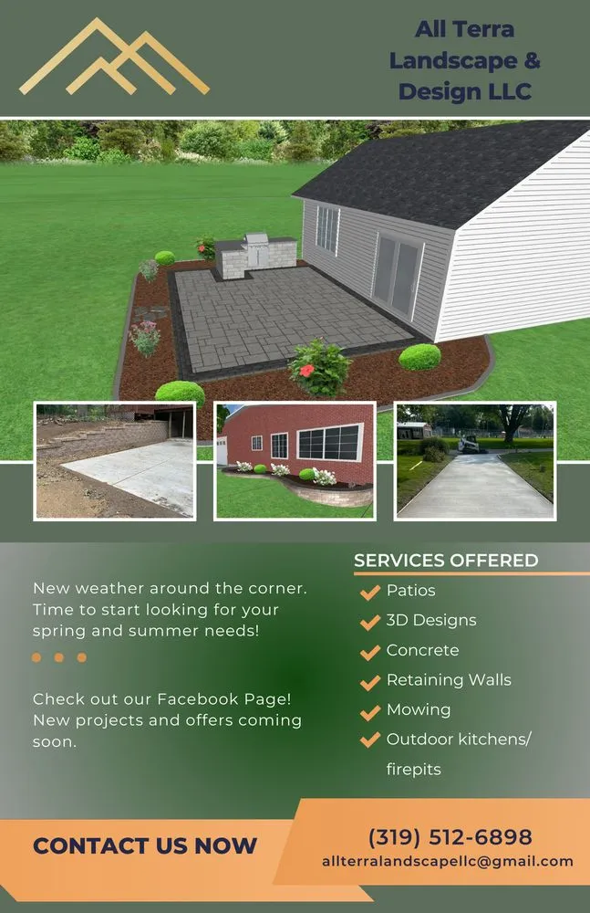 Top-rated outdoor landscaping for year-round maintenance in West Liberty, IA by All Terra Landscape & Design