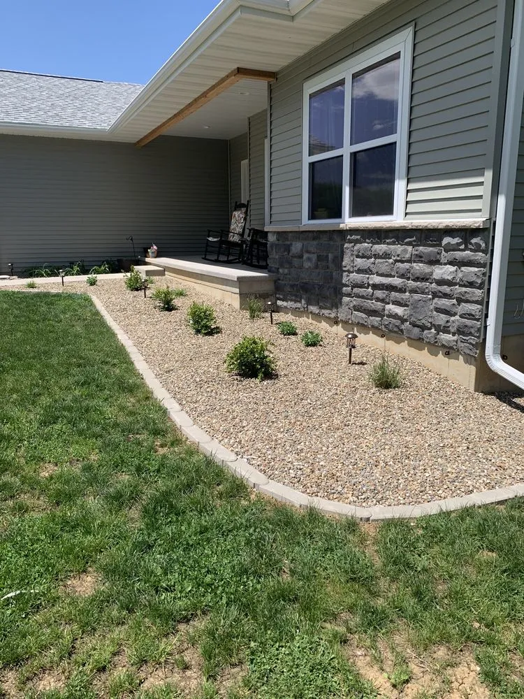 Expert yard cleanup service for homes in West Liberty, IA by All Terra Landscape & Design