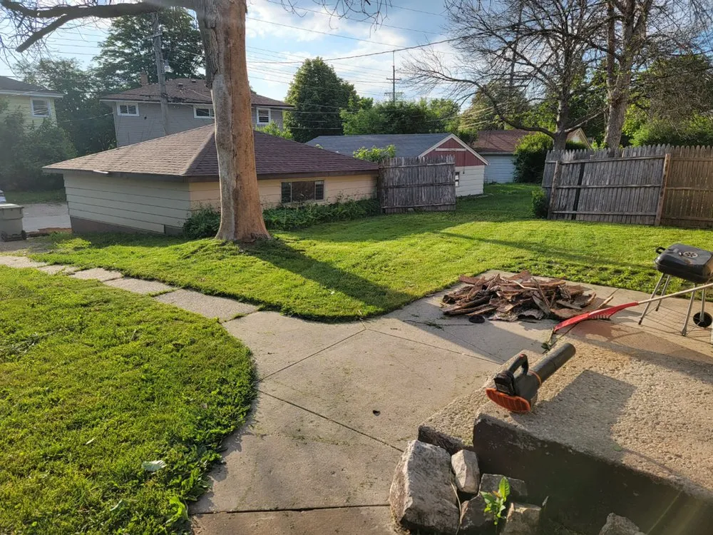 Top-rated yard cleanup service for homes in South Milwaukee, WI by All The Family