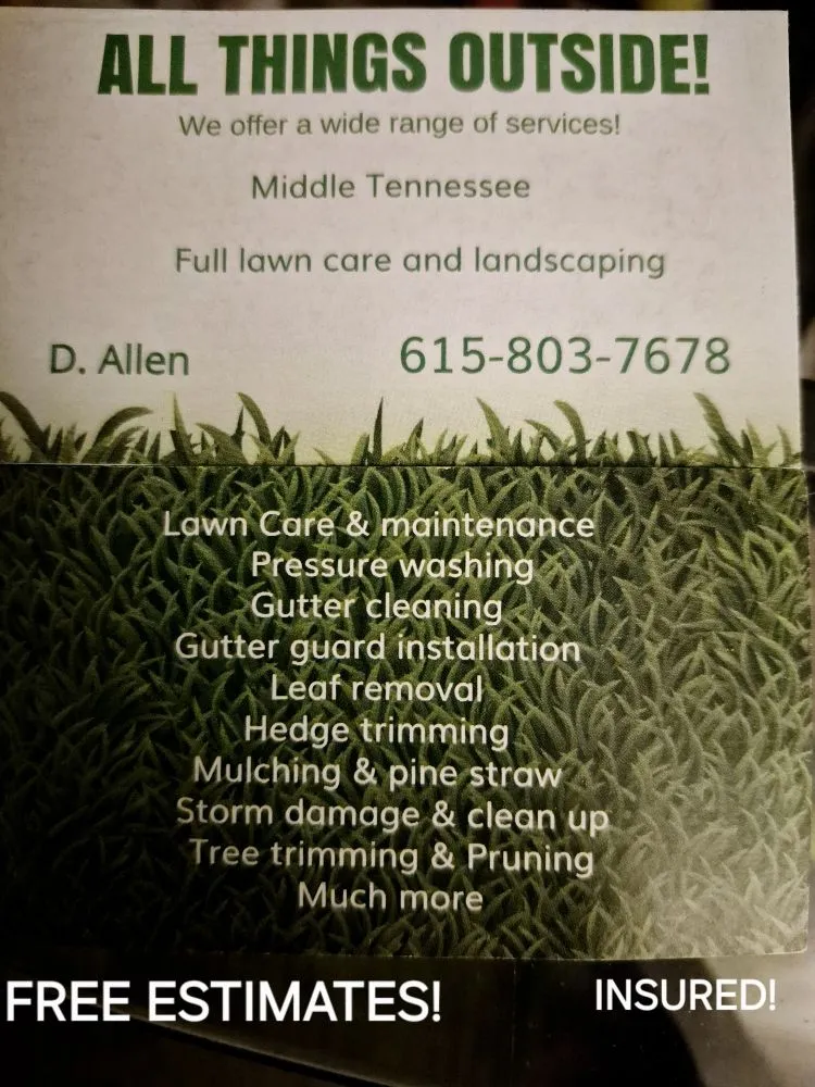 Reliable yard maintenance in Goodlettsville, TN by All Things Outside