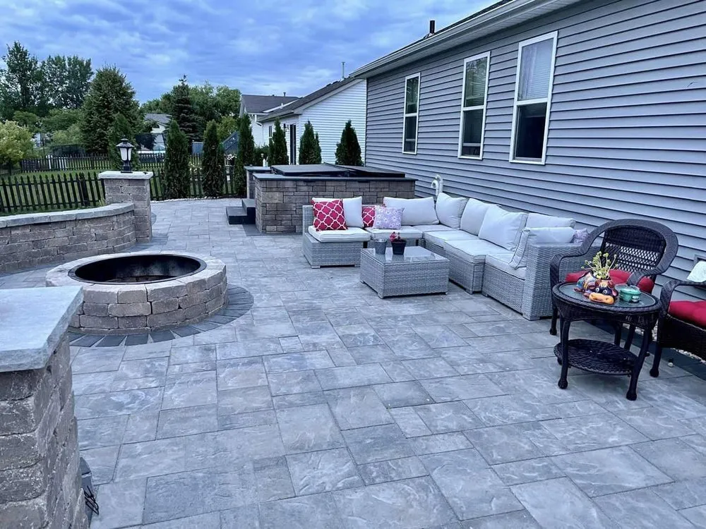Custom landscape installation in Waunakee, WI - All-Tim-It Landscaping