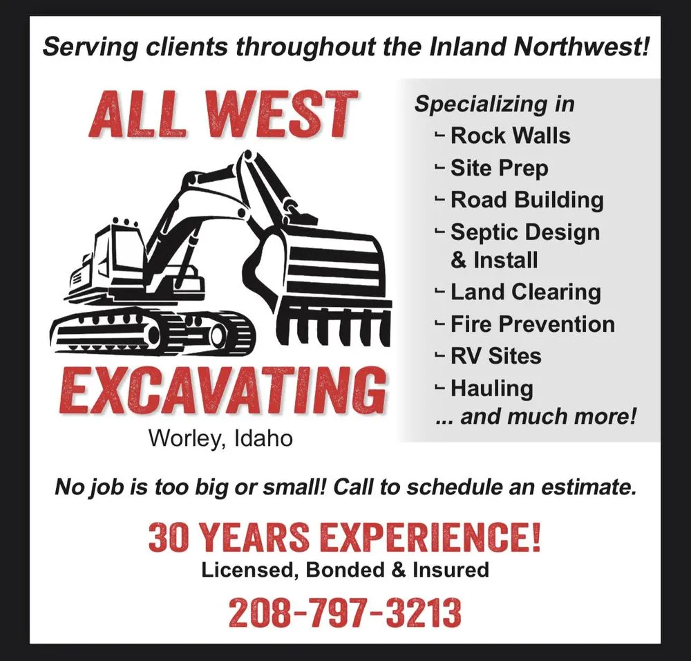 Top-rated landscape installation in Worley, ID by All West Excavating