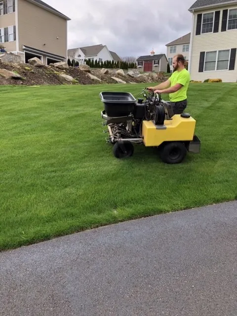 Professional residential landscaping with custom design in Beacon Falls, CT by All Year Lawn