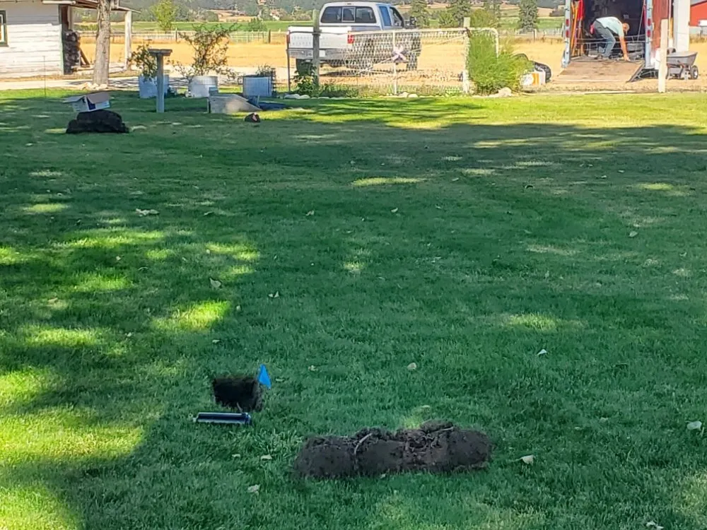 Custom landscape installation in Stevensville, MT by Allegiant Irrigation & Landscape