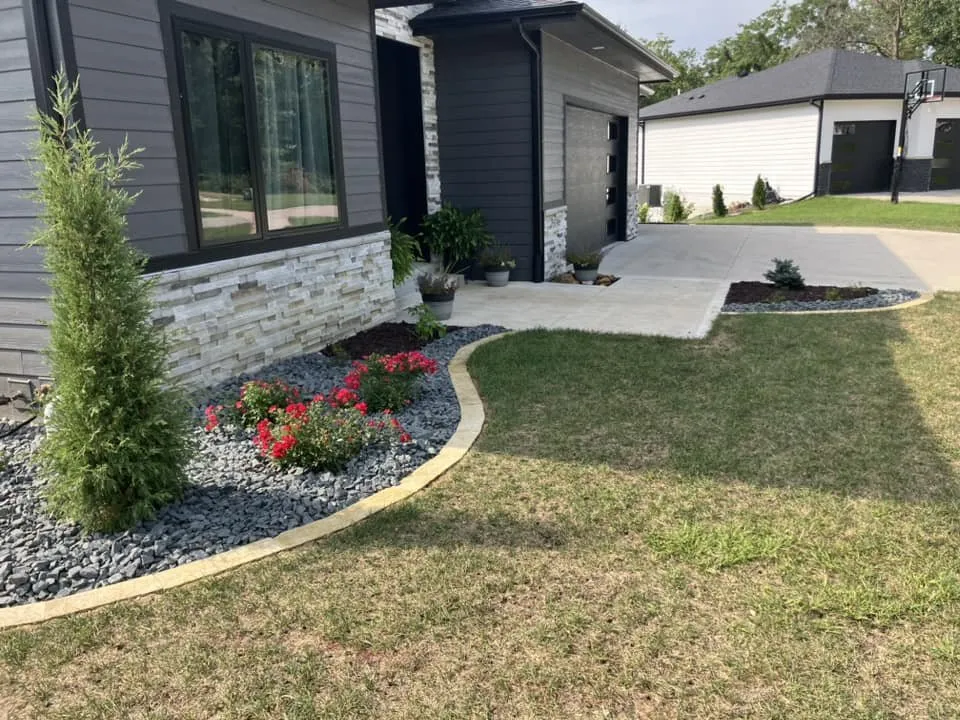 Custom outdoor landscaping for year-round maintenance across Des Moines, IA - Allen Lawn Care And Landscaping