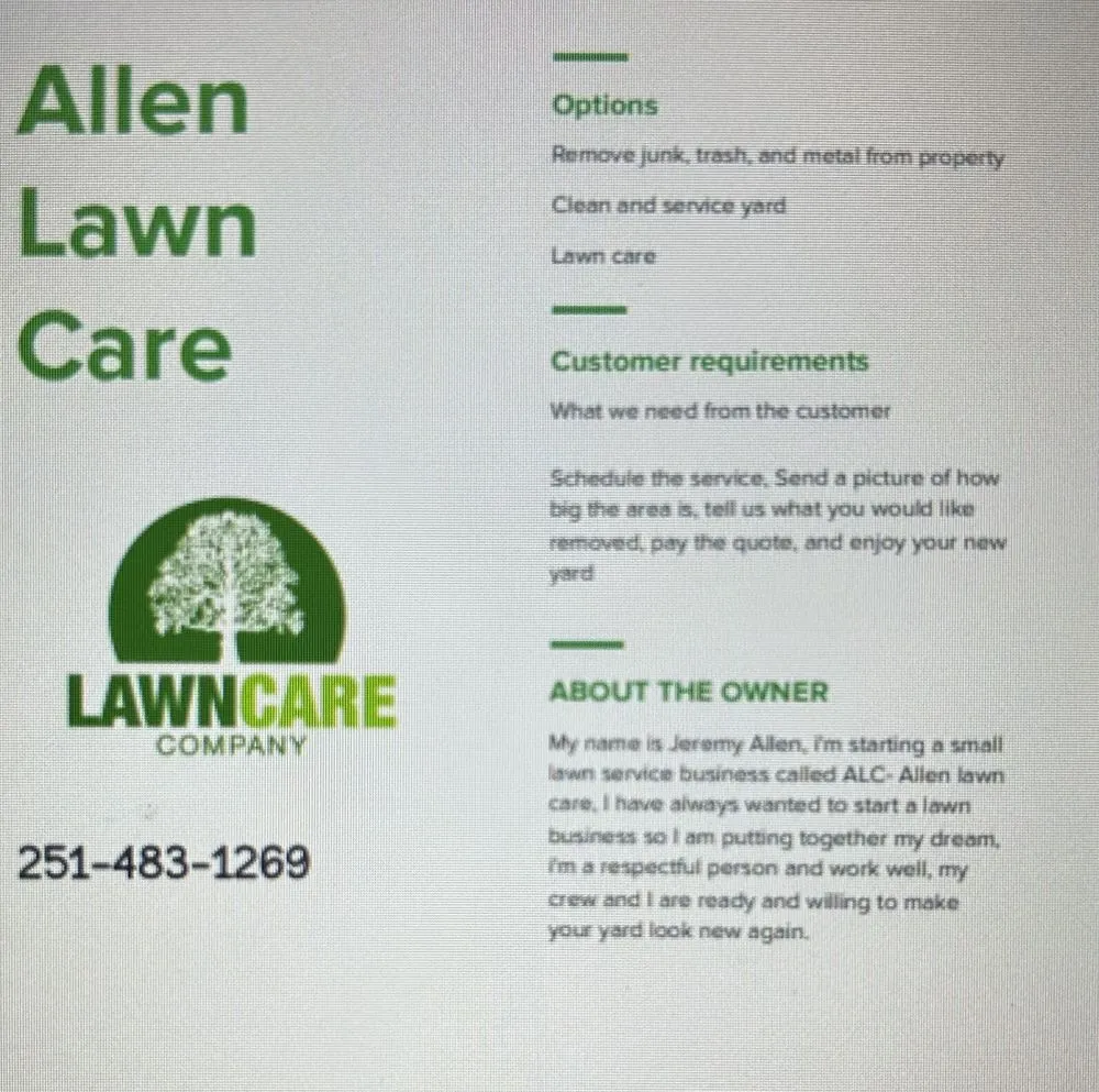 Custom yard cleanup service in Foley, AL - Allen Lawn Care