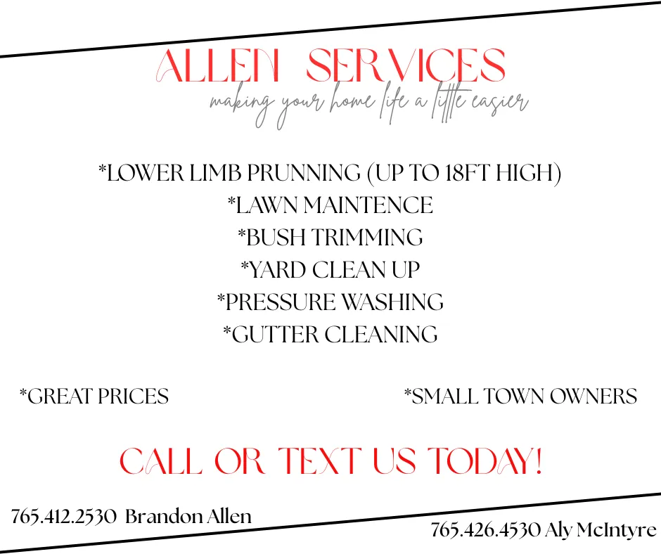 Trusted yard maintenance in Stockwell, IN by Allen Services