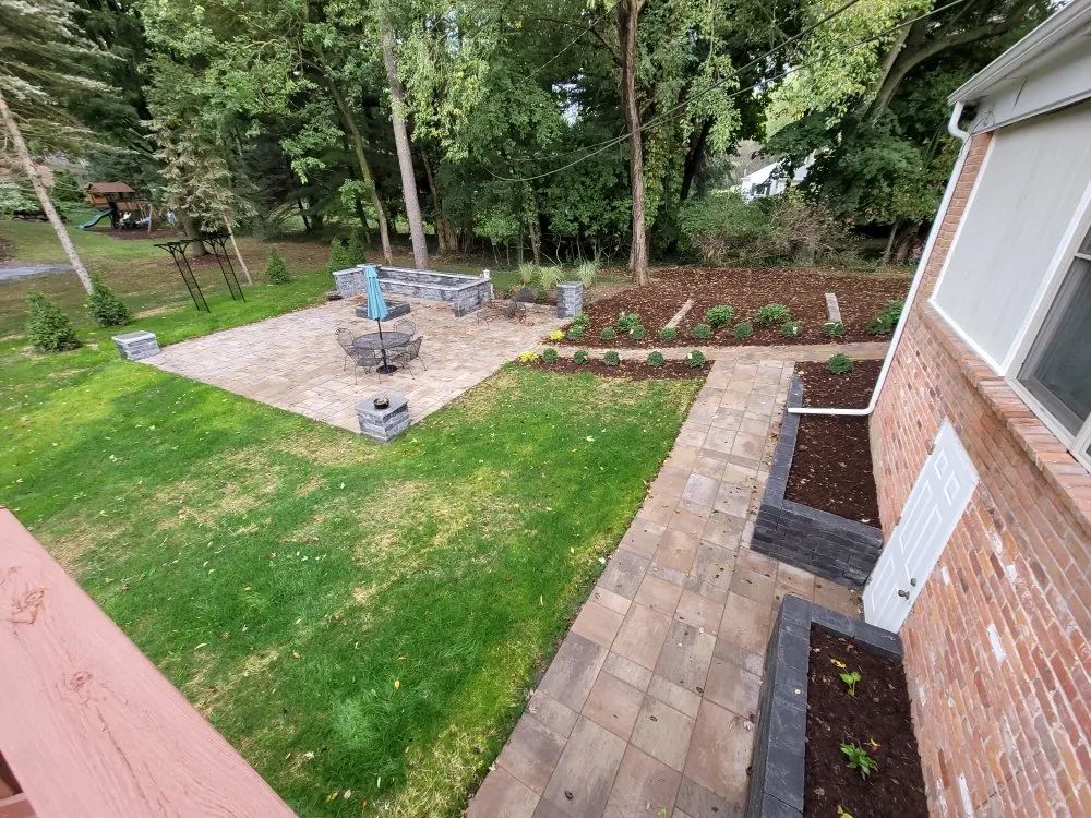 Custom landscape design for year-round maintenance across Warren, MI - Allens Property Management