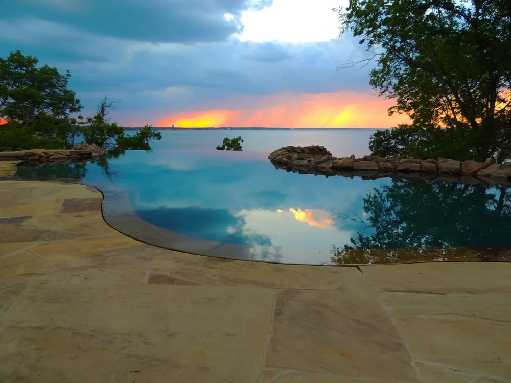 Custom landscape design in Denison, TX by Allison Landscape & Pool Company