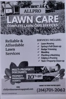 Allpro Lawn Care Logo