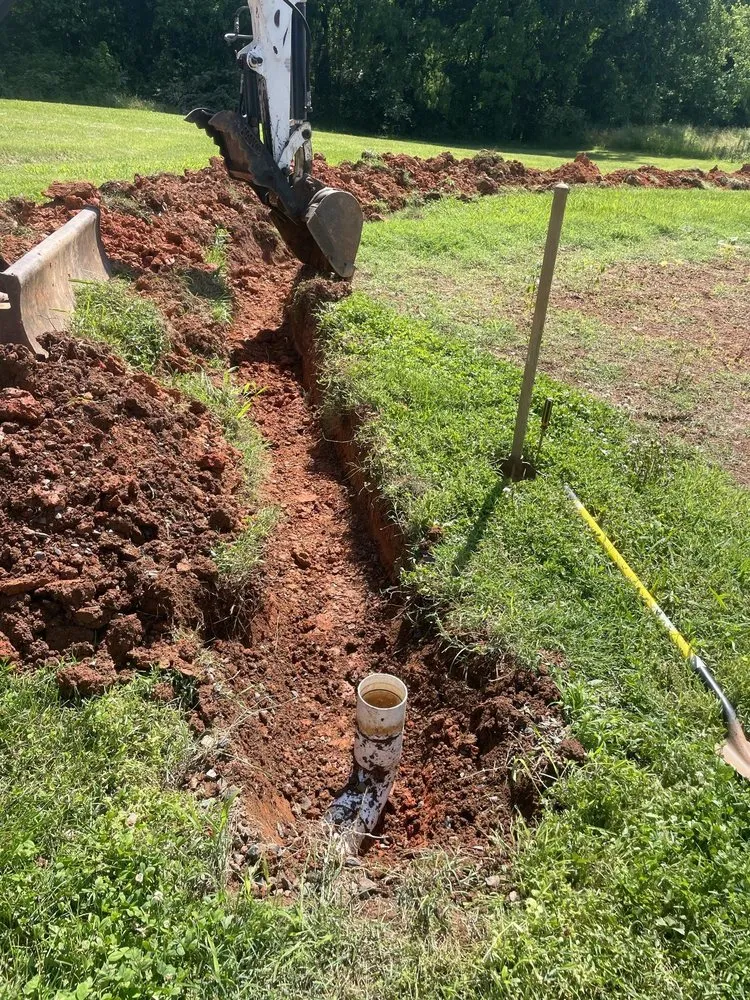 Affordable residential landscaping in Ramseur, NC by Allred Excavation & Grading