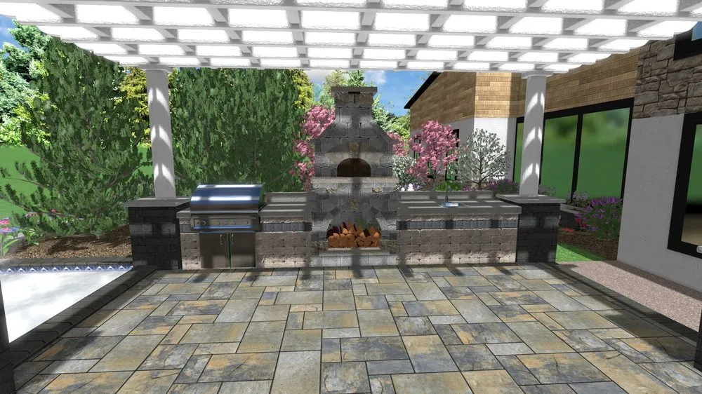 Local landscape installation in Canton, OH by Allscape Patio & Landscape