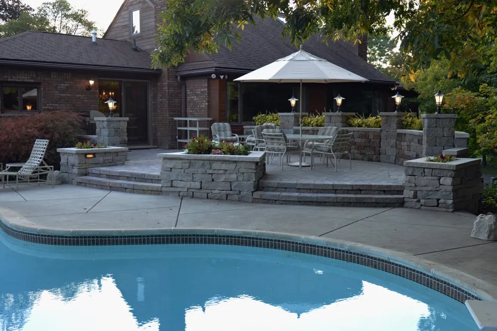 Custom lawn mowing service for year-round maintenance in Canton, MI by Allscapes Landscape