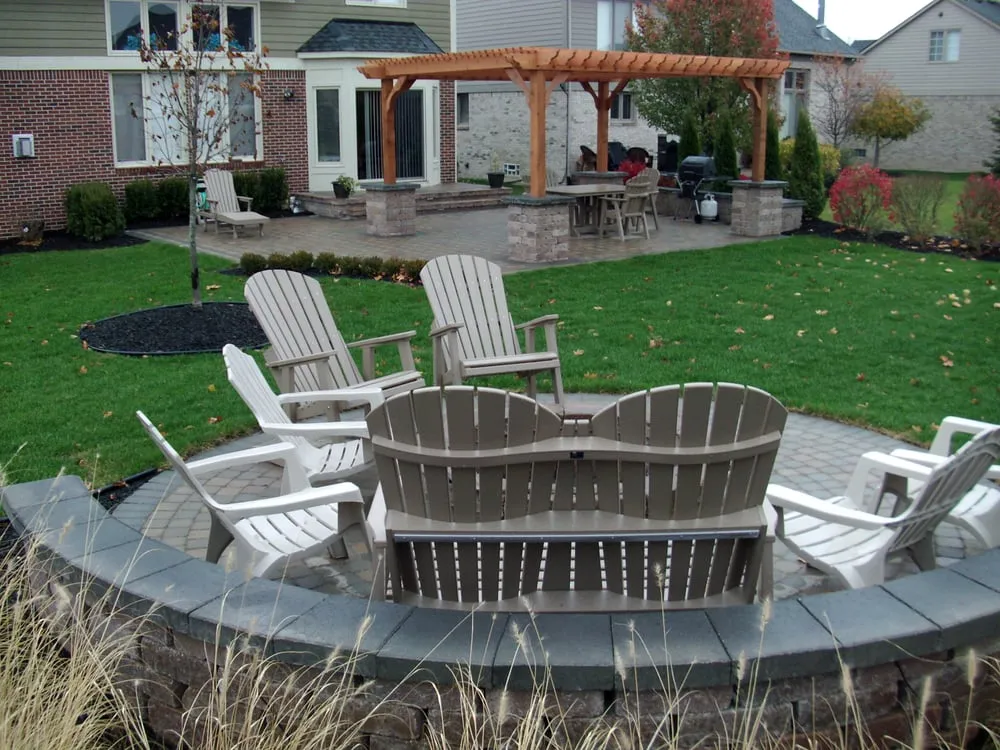 Professional lawn mowing service with custom design across Canton, MI - Allscapes Landscape