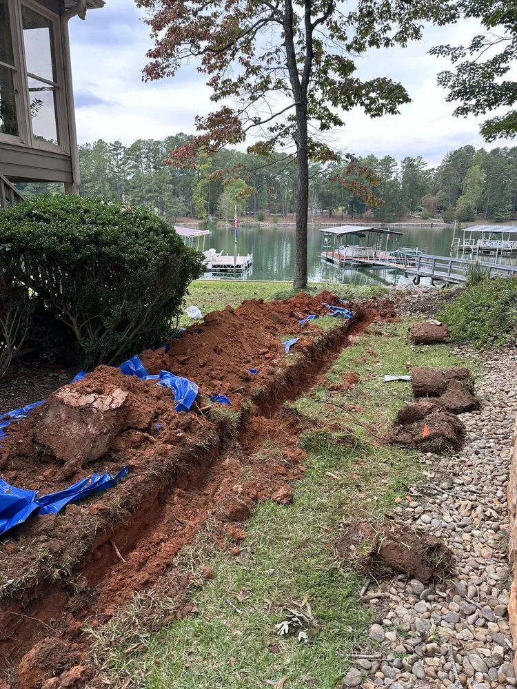 Custom landscape installation in Seneca, SC by Allstar Lawn and Landscape Service