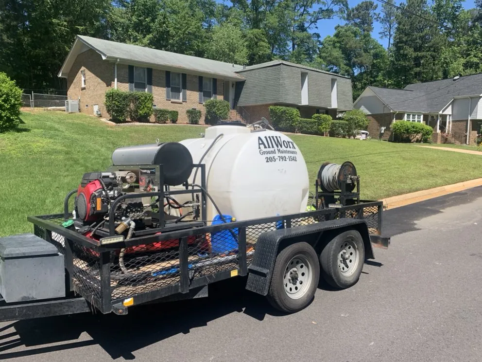 Custom landscape installation in Tuscaloosa, AL by AllWorx Ground Maintenance