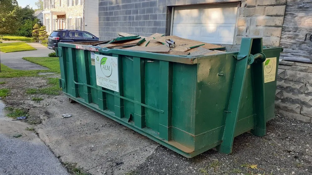 Professional residential landscaping in Cleveland, OH by ALM Dumpster Services